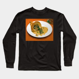 Escargot in a Puff pastry Cornucopia Long Sleeve T-Shirt